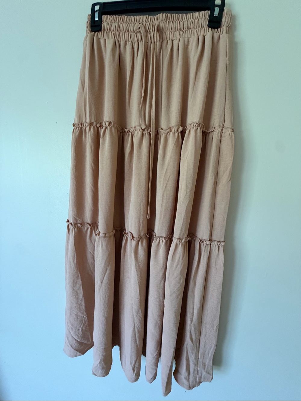 Amazon Women's Tiered Maxi Skirt in Blush